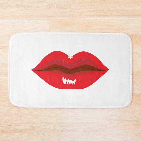 Item preview, Red glossy lips closed mouth designed and sold by LizzyizzyDesign.