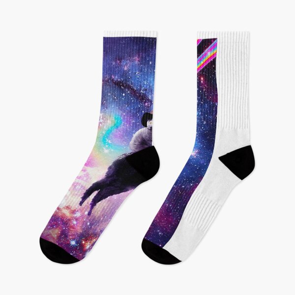 Item preview, Laser Eyes Outer Space Cat Riding On Llama Unicorn designed and sold by SkylerJHill.