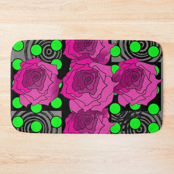 Item preview, Pink Rose Doodle on Cross Shape designed and sold by LuDixon.