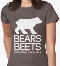 Bears. Beets. Battlestar Galactica. Women's Fitted T-Shirt