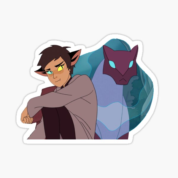 Catra and her emotional support cat Sticker