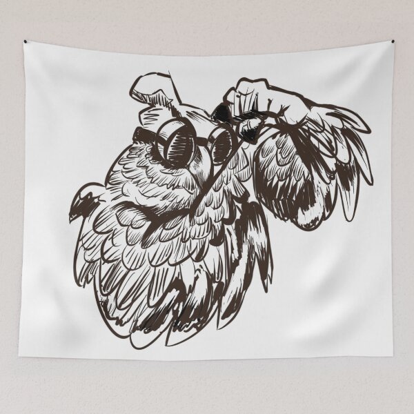 Item preview, strong owl logo designed and sold by Americentai.