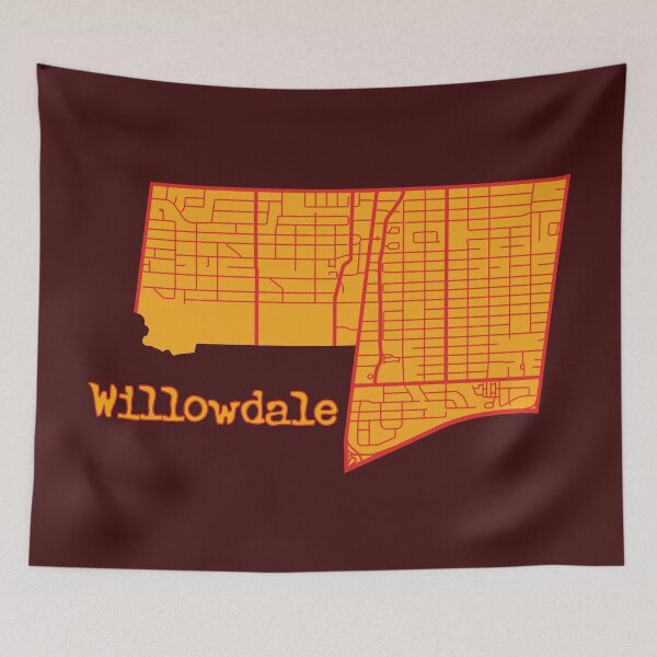 Item preview, Willowdale Map designed and sold by TeeOhGraphics.