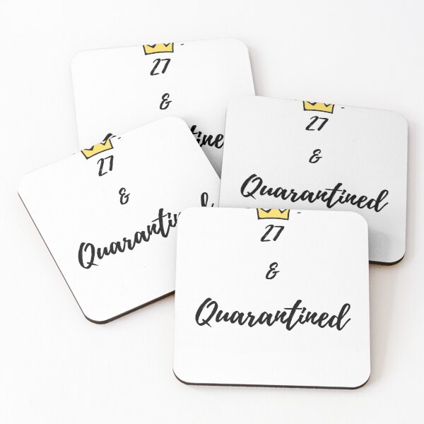 Item preview, 27 and Quarantined funny birthday Gift Idea Social Distancing designed and sold by YourgiftShop.