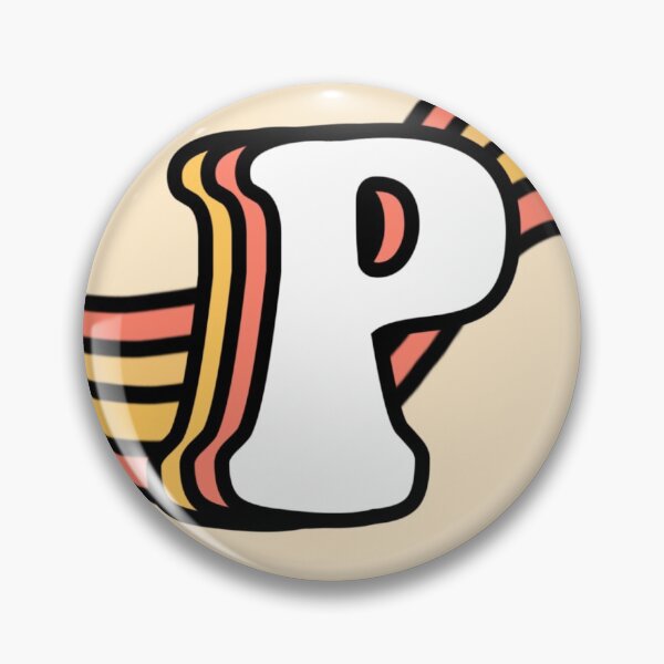 Item preview, Retro Alphabet Letter P designed and sold by rebeccacarrizal.