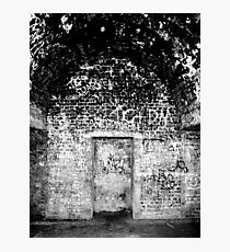 Cliffs of Dover - WWII Caves with Graffiti Photographic Print