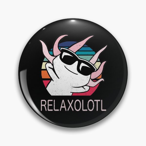 Item preview, Relaxolotl (For Dark Backgrounds) designed and sold by CartoonDinosaur.