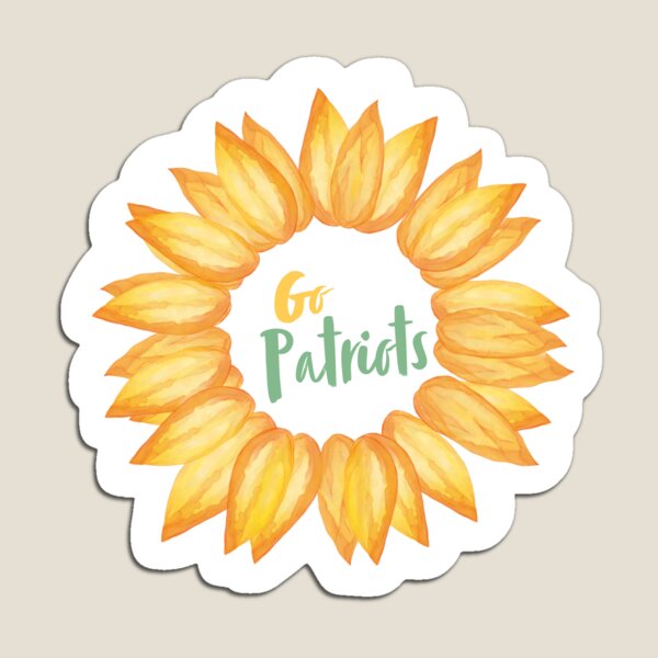 Patriots Sunflower Magnet