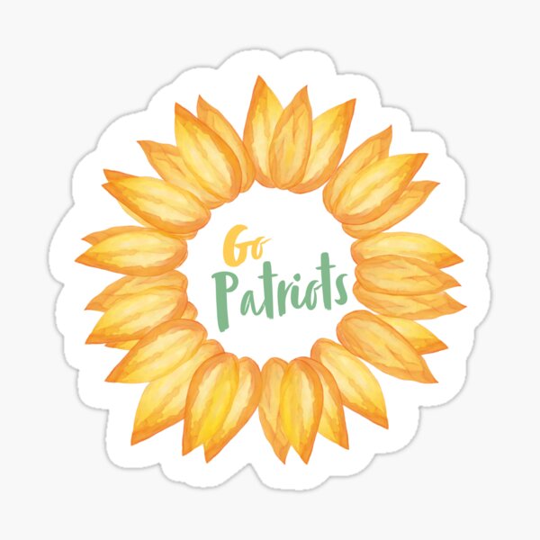 Patriots Sunflower Sticker