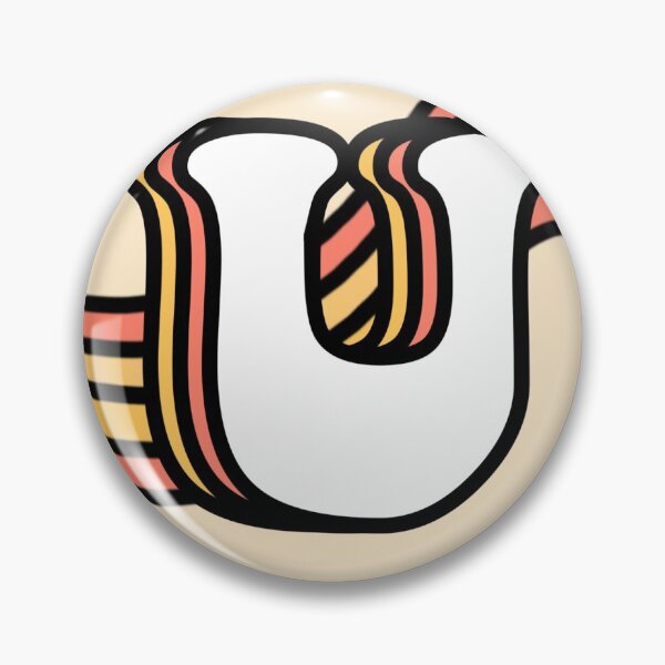 Item preview, Retro Alphabet Letter U designed and sold by rebeccacarrizal.