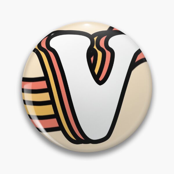 Item preview, Retro Alphabet Letter V designed and sold by rebeccacarrizal.