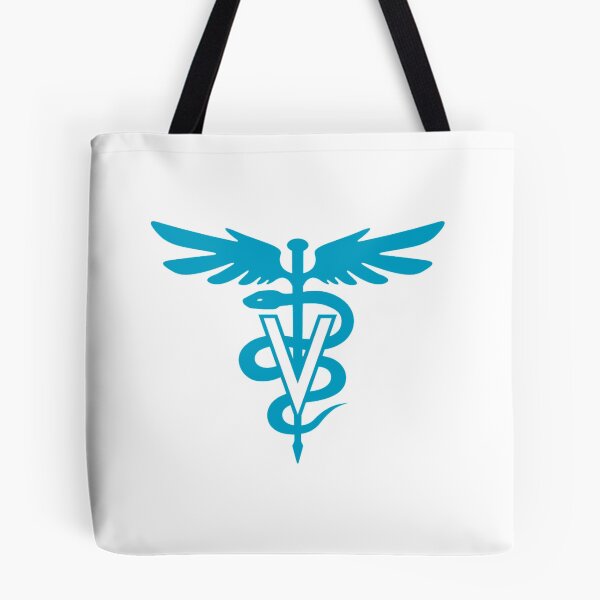 Item preview, Medicina Veterinaria Caduceo Símbolo Azul designed and sold by vet4life.