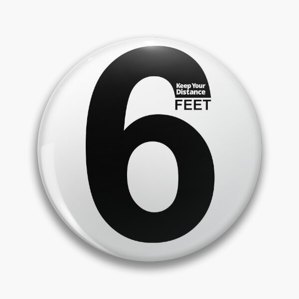 Item preview, Keep your distance 6 feet - social distancing sign designed and sold by SocialShop.