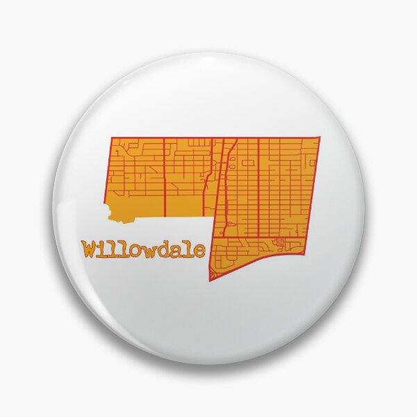 Item preview, Willowdale Map designed and sold by TeeOhGraphics.