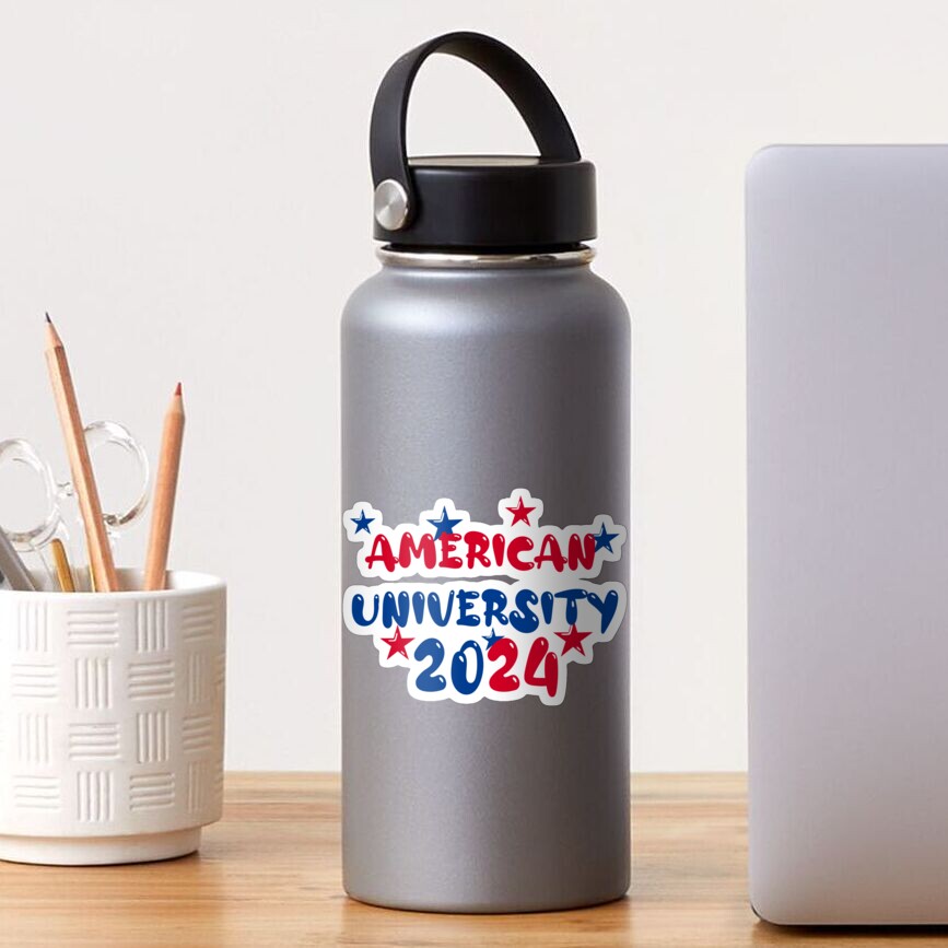 "American University 2024" Sticker for Sale by giovahhnni Redbubble