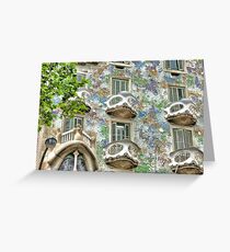 Gaudi Windows Greeting Card