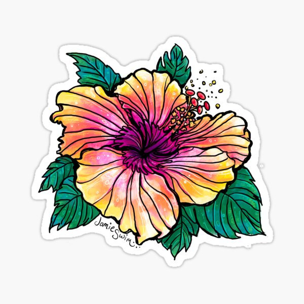 Item preview, Hibiscus hippy designed and sold by Swimwhimsy.