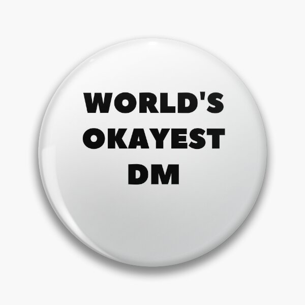 Item preview, World's Okayest DM Gamer Gift designed and sold by TeesByDesign.