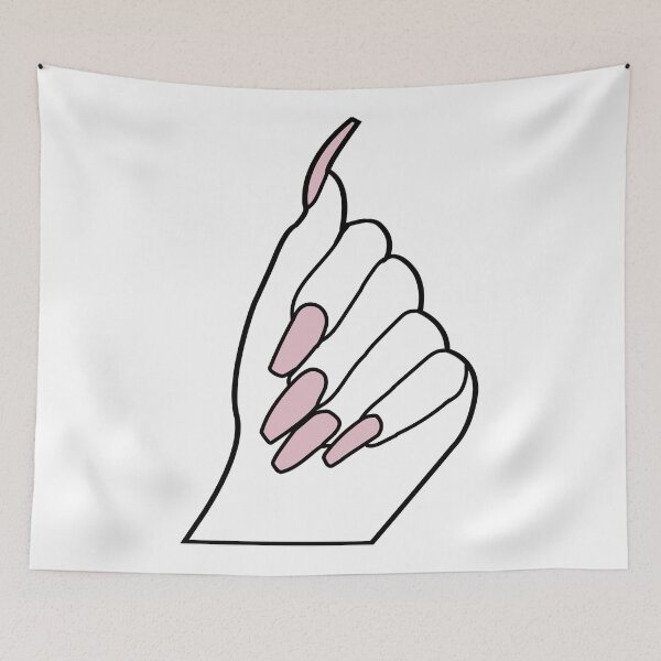 Item preview, Pastel Pink Coffin Nails Cutout designed and sold by morgandiehl10.