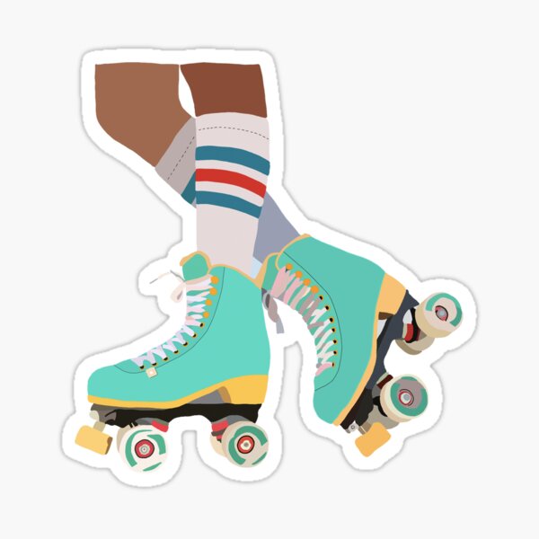 Roller Skater Sticker for Sale by tarrileydesign
