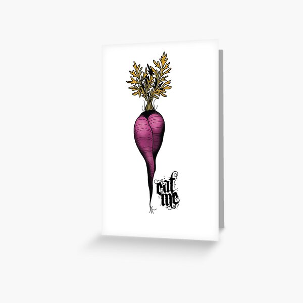 Item preview, Sexy purple carrot, eat me designed and sold by Ceci Tattoos.
