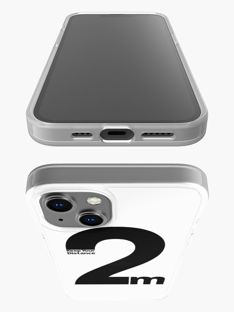 Alternate view of Keep Your Distance 2 metres iPhone Case