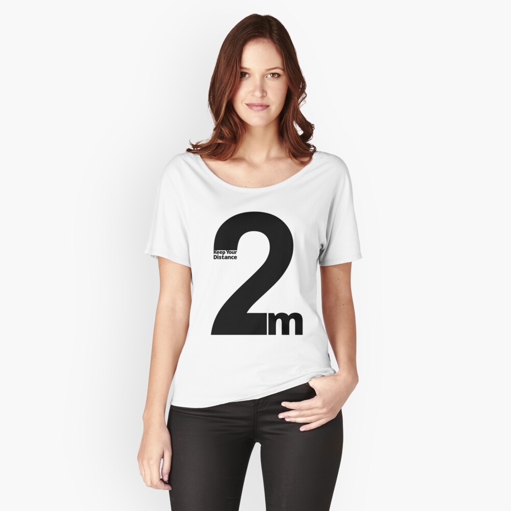 Keep Your Distance 2 metres Relaxed Fit T-Shirt