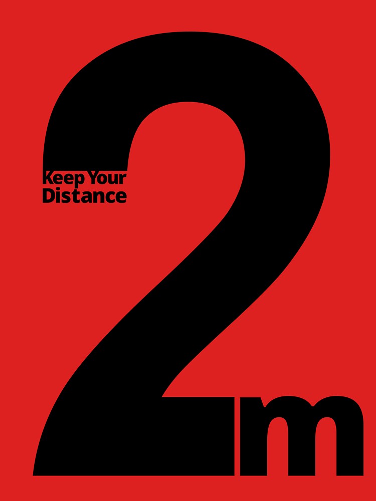 Keep Your Distance 2 metres by SocialShop