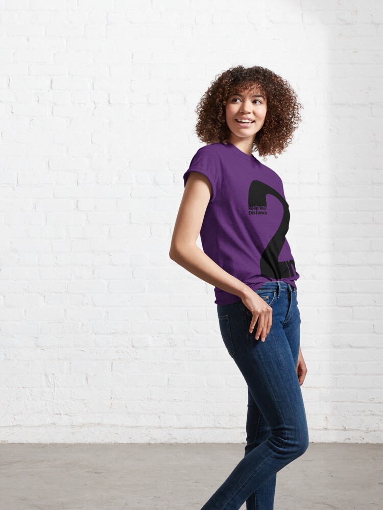 Alternate view of Keep Your Distance 2 metres Classic T-Shirt