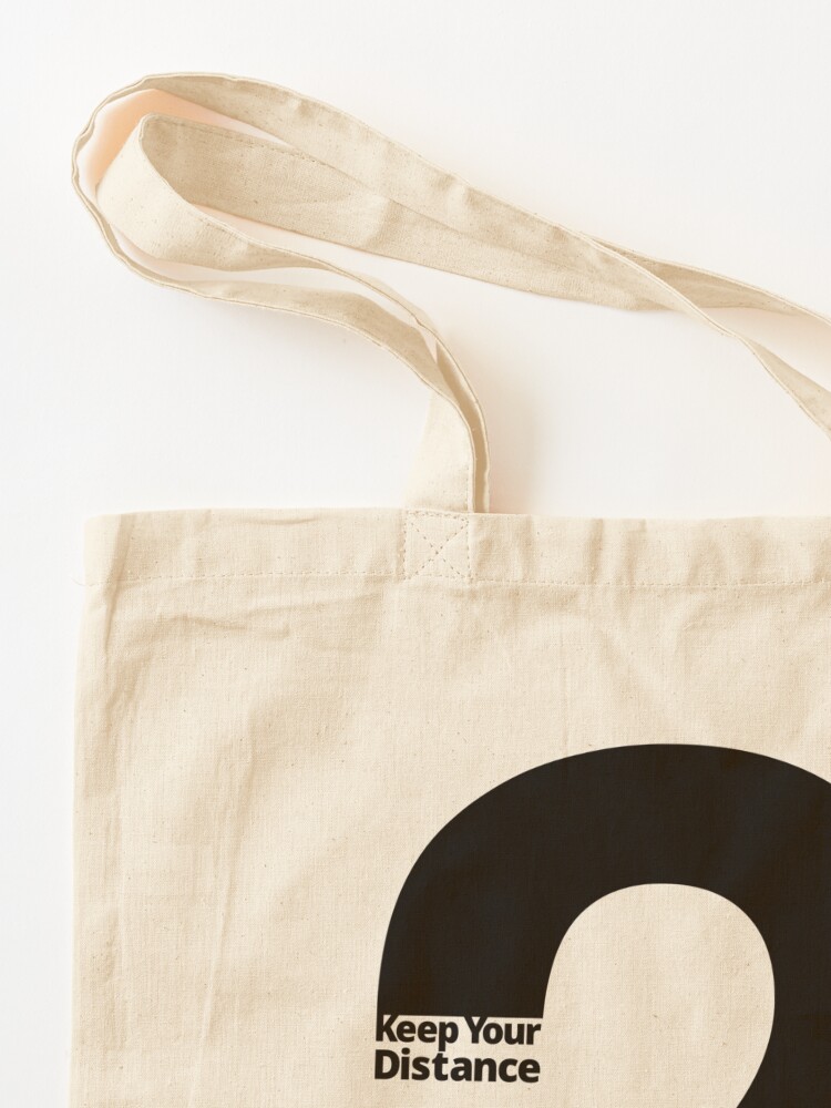 Alternate view of Keep Your Distance 2 metres Tote Bag