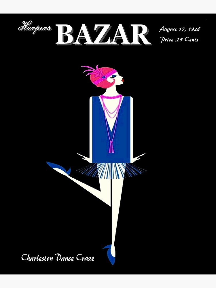 HARPERS BAZAR : Vintage 1926 Magazine Charleston Advertising Print by posterbobs