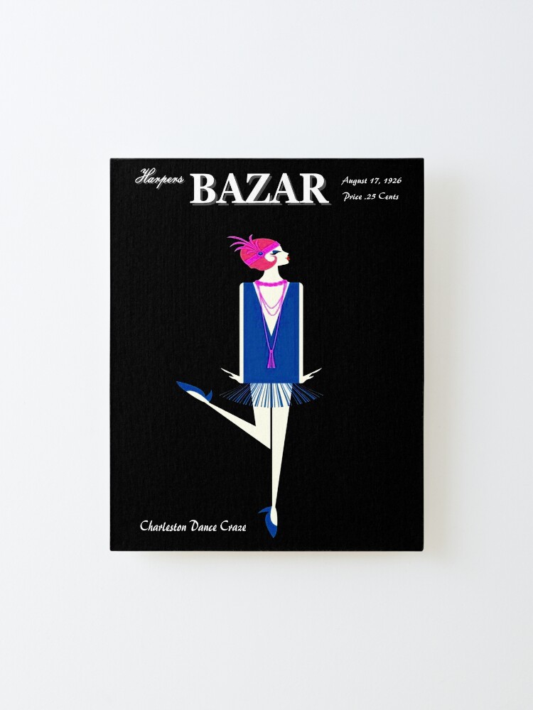 Alternate view of HARPERS BAZAR : Vintage 1926 Magazine Charleston Advertising Print Mounted Print