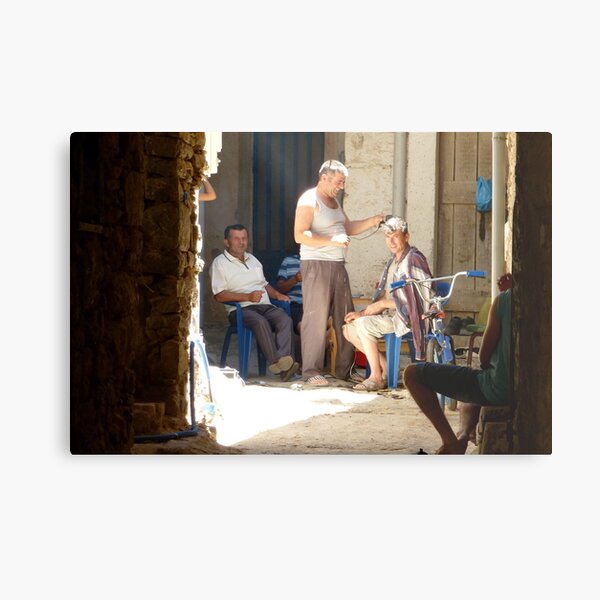 barber shop Metal Print