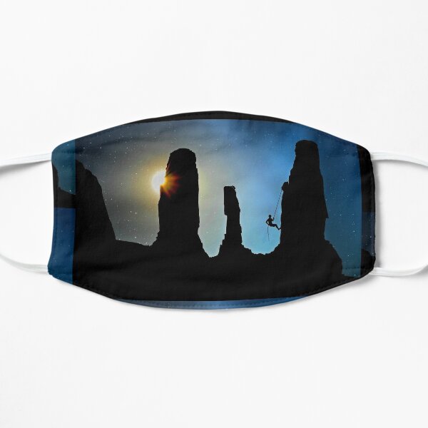 Rock Climber Starry Night Flat Mask