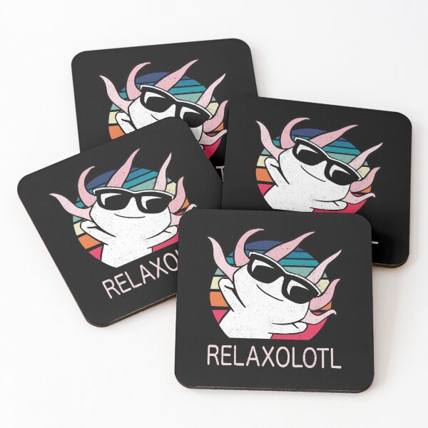 Item preview, Relaxolotl (For Dark Backgrounds) designed and sold by CartoonDinosaur.