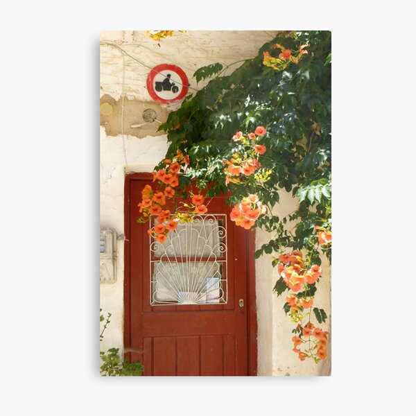 don't drive trough my door Metal Print
