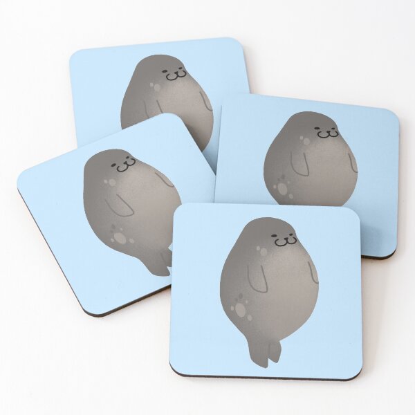 Item preview, Cute Mochi Seal - Round seal standing designed and sold by KTJoh.
