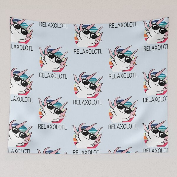 Item preview, Relaxolotl (For Light Backgrounds) designed and sold by CartoonDinosaur.