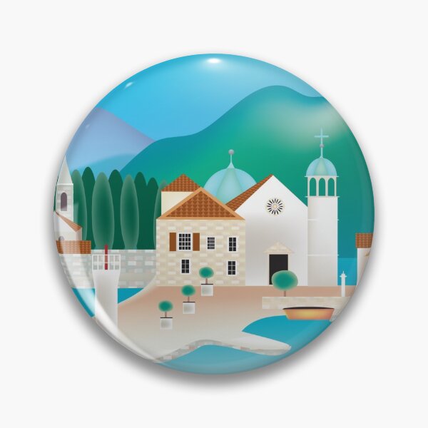Item preview, Kotor Bay - Skyline Illustration By Loose Petals designed and sold by LoosePetals.