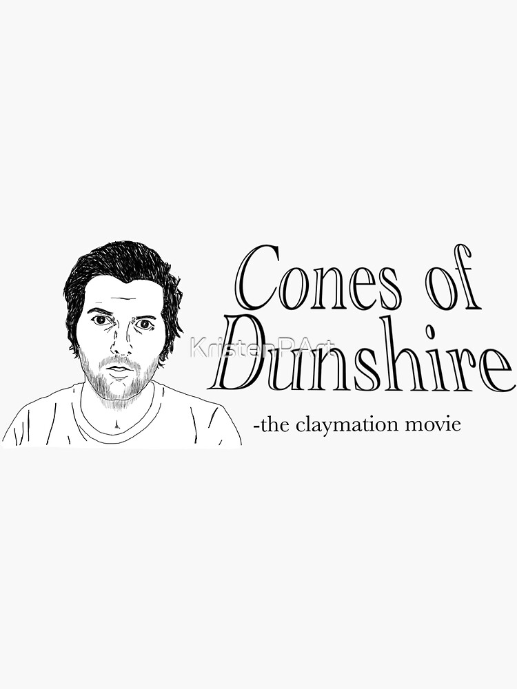"Ben Wyatt Cones of Dunshire Art " Sticker by KristenPArt Redbubble