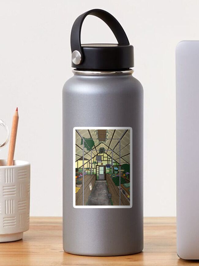 Thumbnail 1 of 3, Sticker, Calm Greenhouse designed and sold by pixiekitcat.