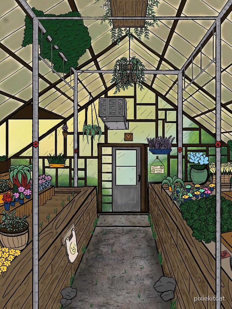 Thumbnail 5 of 5, iPhone Case, Calm Greenhouse designed and sold by pixiekitcat.