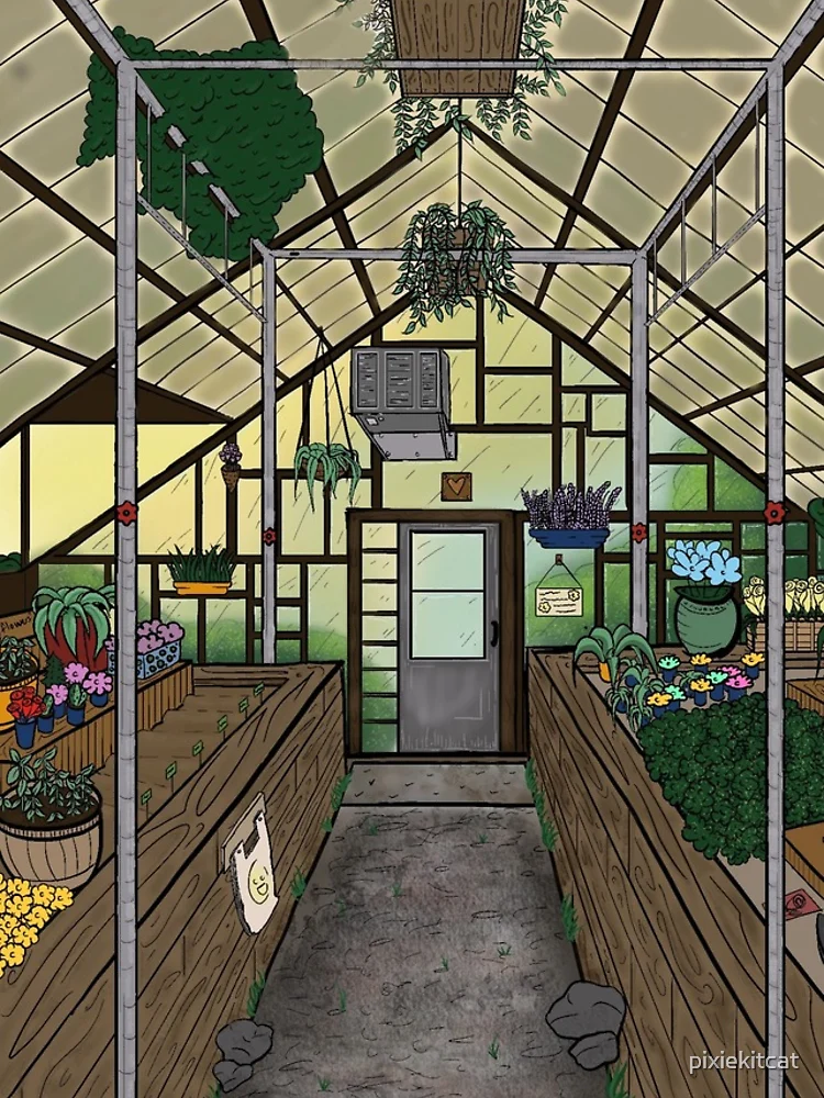Thumbnail 5 of 5, iPhone Case, Calm Greenhouse designed and sold by pixiekitcat.