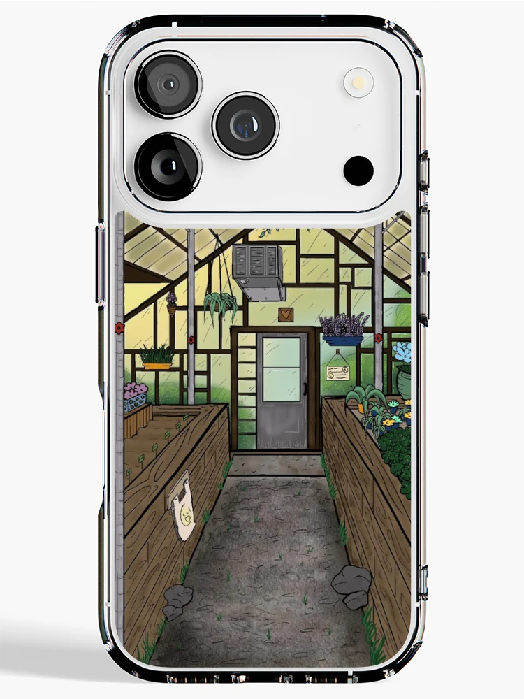 Thumbnail 1 of 5, iPhone Case, Calm Greenhouse designed and sold by pixiekitcat.