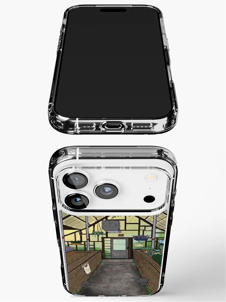 Thumbnail 3 of 5, iPhone Case, Calm Greenhouse designed and sold by pixiekitcat.