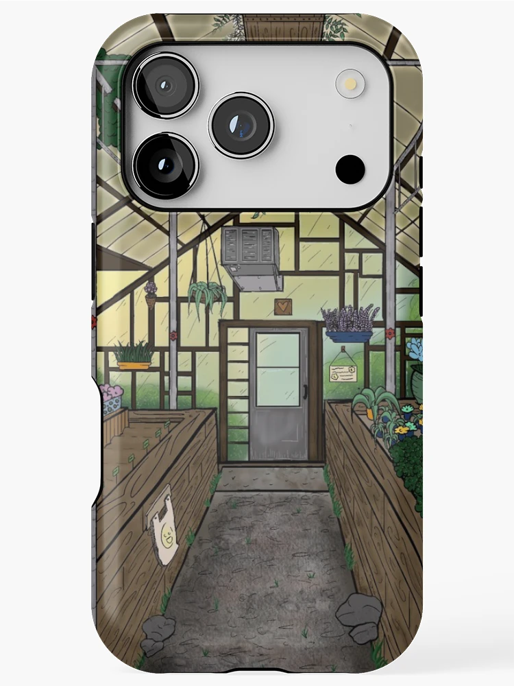 Thumbnail 1 of 4, iPhone Case, Calm Greenhouse designed and sold by pixiekitcat.