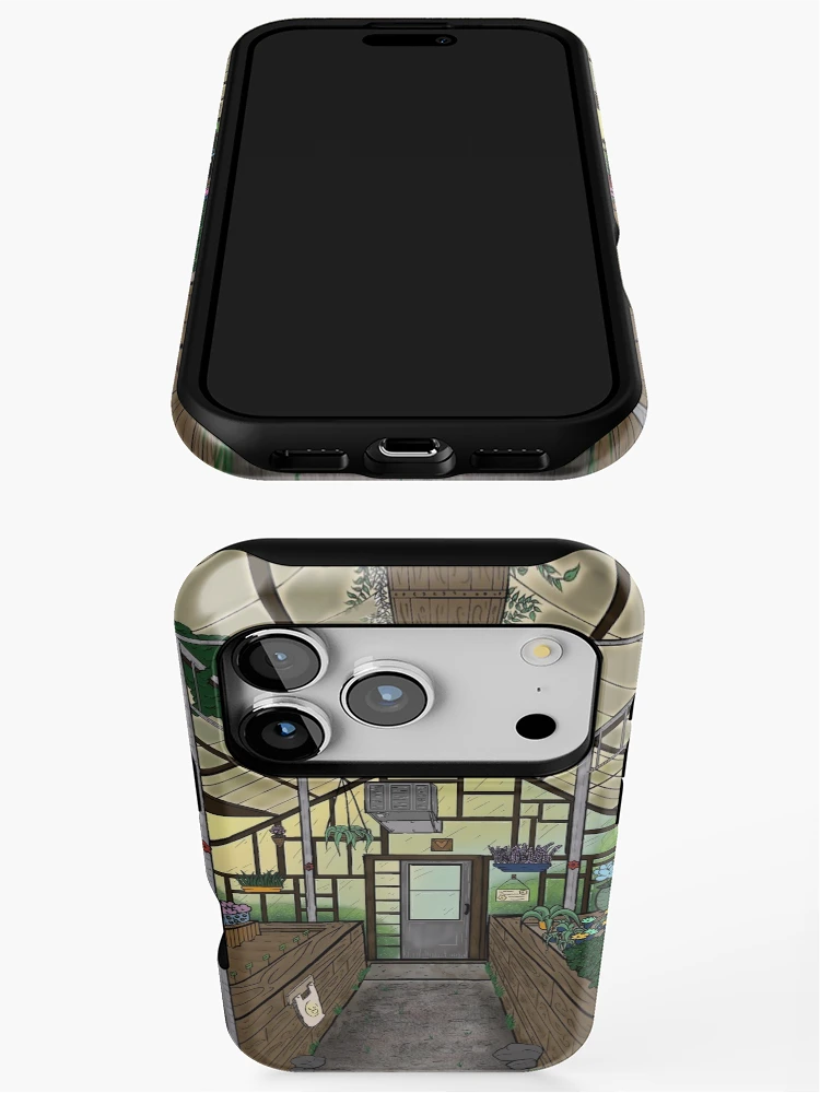 Thumbnail 3 of 4, iPhone Case, Calm Greenhouse designed and sold by pixiekitcat.