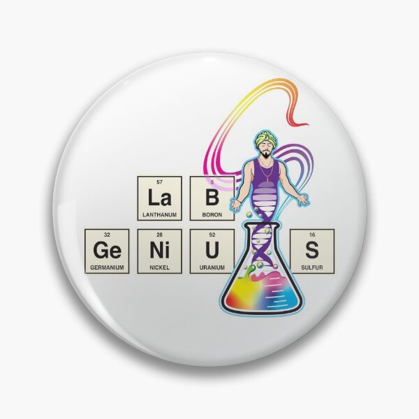 Item preview, Lab Genius Magic Science Genie for the Pro Researcher Rainbow Pride Spectrum Version designed and sold by Zit-Zat-Zot.