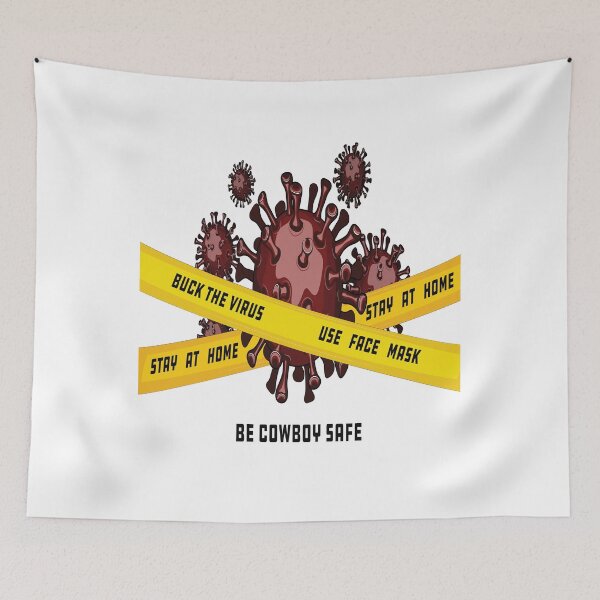 Item preview, Buck The Virus Be Cowboy Safe Stay Safe Stay At Home designed and sold by Tatus Brinal.