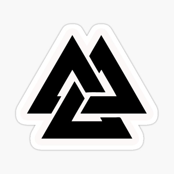 valknut tribal cool viking tattoo design" Sticker for Sale by huggymauve